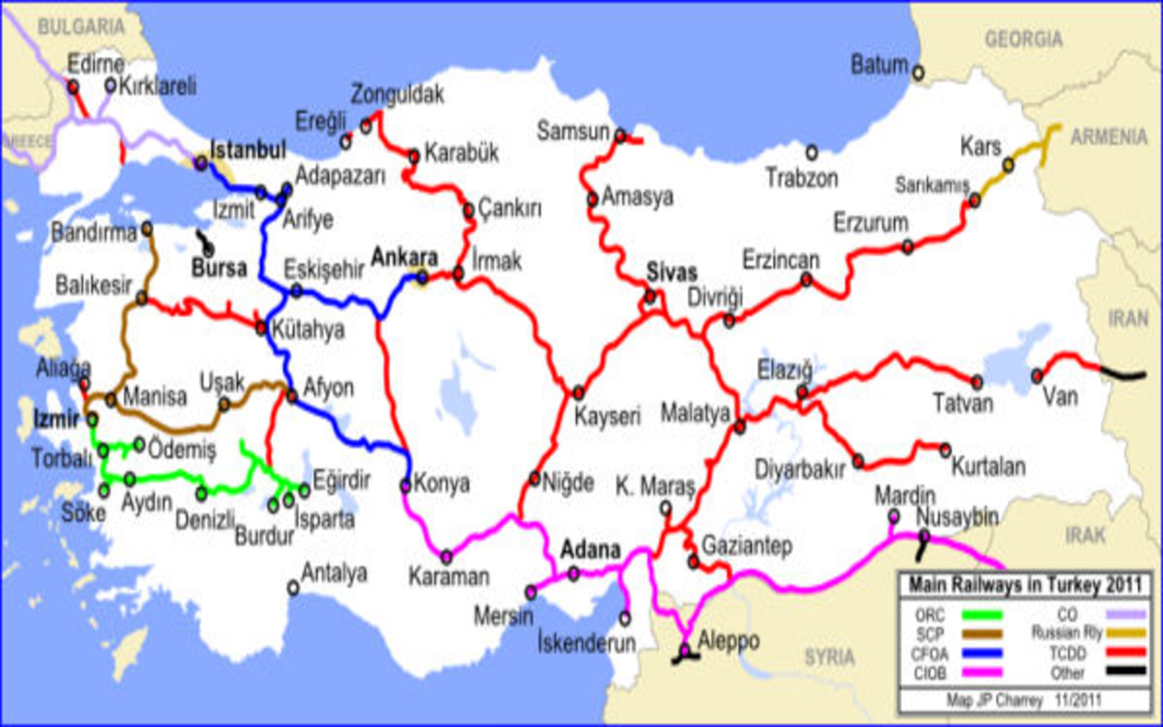 حمل بار از ترکیه با قطار